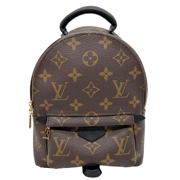 LOUIS VUITTON  Palm Spring Mini Monogram Canvas Backpack Brown - Picture 1 of 11